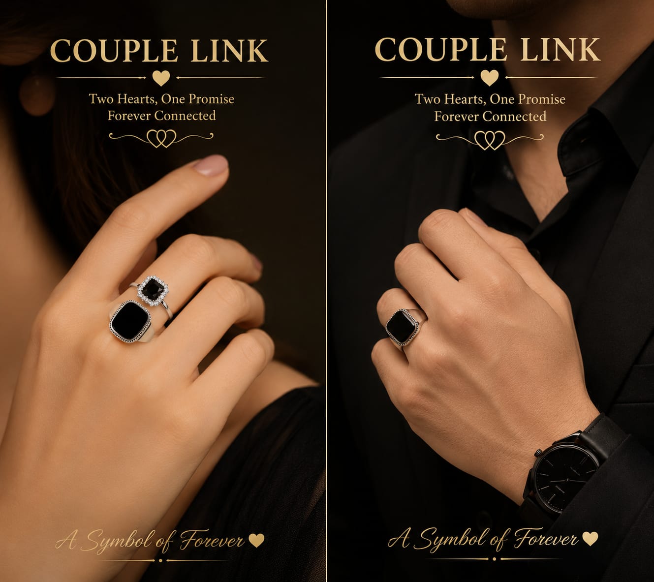 LUXURY TURKISH MATCHING RINGS FOR COUPLES